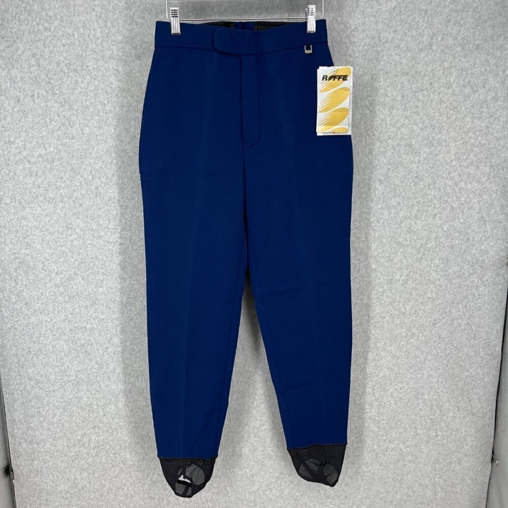 Roffe Womens VTG Jett Ski Pant Size 10 Regular Navy Stretch In the Boot 90s NEW